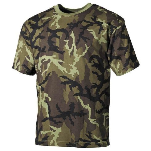 MFH 00103 Camo Taktikai rövid ujjú Póló, 100% pamut - Több színben!