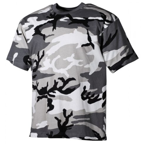 MFH 00103 Camo Taktikai rövid ujjú Póló, 100% pamut - Több színben!