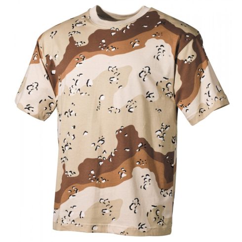 MFH US T-shirt terep mintás - 6 színű sivatag