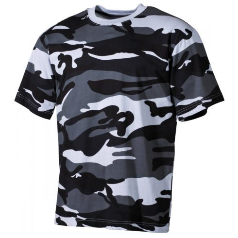 MFH US T-shirt terep mintás - Éjkék