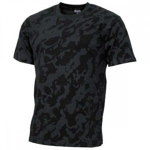 US T-Shirt, "Streetstyle", night camo - póló, rövid ujjú, night camo, terepmintás, MFH