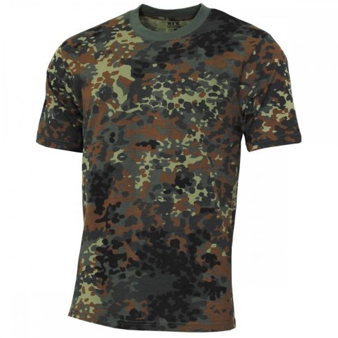 US T-Shirt, "Streetstyle", bw camo - póló, rövid ujjú, fekete, MFH