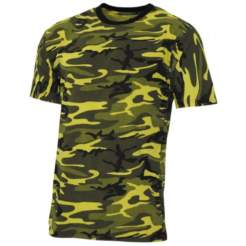 MFH US póló "streetstyle" - Sárga Camo