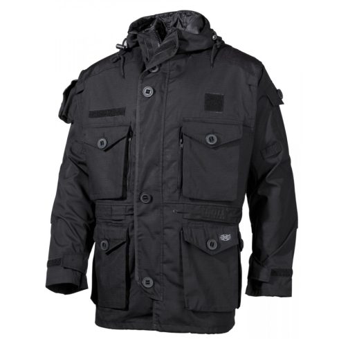 MFH Commando Jacket "Smock" (könnyített hosszú kabát) - Fekete