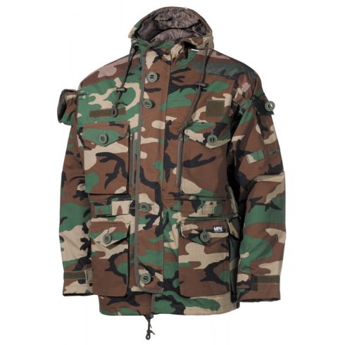 MFH Commando Jacket "Smock" (könnyített hosszú kabát) - Woodland