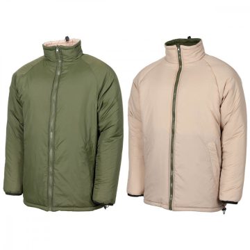   MFH GB Thermal Jacket, reversible, OD green/kaki, large sizes - dzseki, termo, kifordítható, zöld/khaki