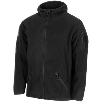   MFH  Fleece Jacket, "Tactical", black - polár pulóver / fekete