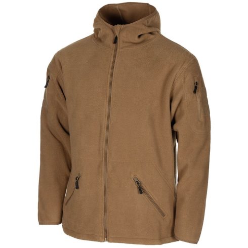 MFH  Fleece Jacket, "Tactical", coyote tan - polár pulóver / coyote barna