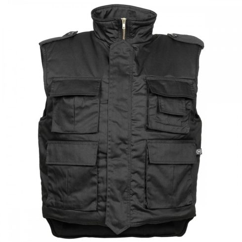 US Quilted Vest, "Ranger", black, large sizes - mellény, nagyméretű, fekete