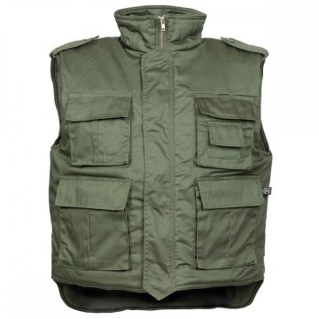   US Quilted Vest, "Ranger", black, large sizes - mellény, nagyméretű, oliva