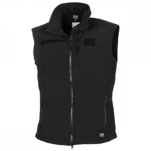 MFH Soft Shell Vest, "Allround", black - mellény