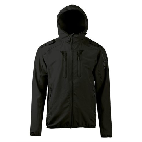 BLACK FLEX-TECH JACKET DYNAMIC FORCE - kapucnis dzseki, fekete