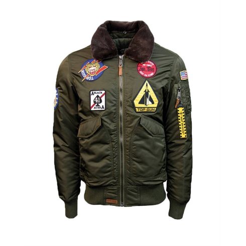 MIL-TEC FLYING TIGERS TOP GUN Repülős dzseki - olíva zöld