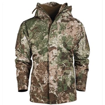   WASP I Z2 WET WEATH.JACKET W/FLEECE LINER GEN.II - MIL-TEC polár béléses esődzseki, coyote/camo, terepszínű, barna