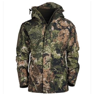   WASP I Z3A WET WEATH.JACKET W/FLEECE LINER GEN.II - MIL-TEC polár béléses esődzseki, od/camo, terepszínű, zöld