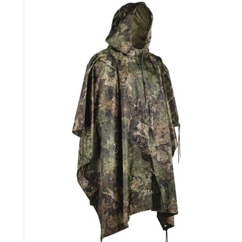 WASP I Z3A RIPSTOP WET WEATHER PONCHO - MIL-TEC, esővédő poncsó, esőkabát, od/camo, terepszínű, zöld