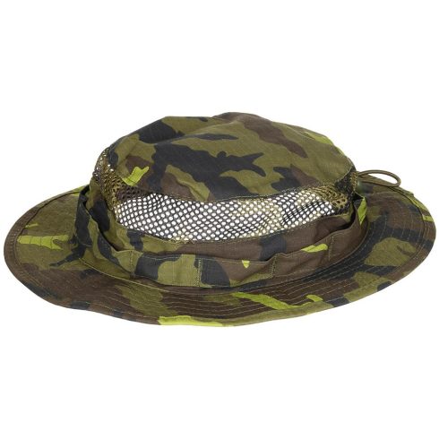MFH, Bush Hat, "Mesh Boonie", CZ camo - bozótkalap, hálós, CZ camo, terepmintás