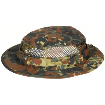   MFH, Bush Hat, "Mesh Boonie", flektarn - bozótkalap, hálós,  terepmintás