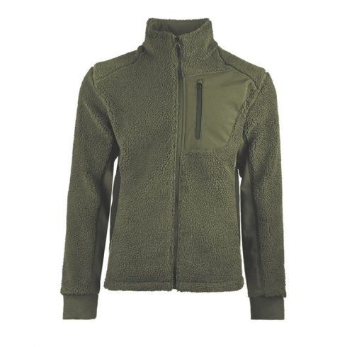 OD BEARFORCE COLD WEATHER TEDDY-FLEECE JACKET - téli polár dzseki, oliva
