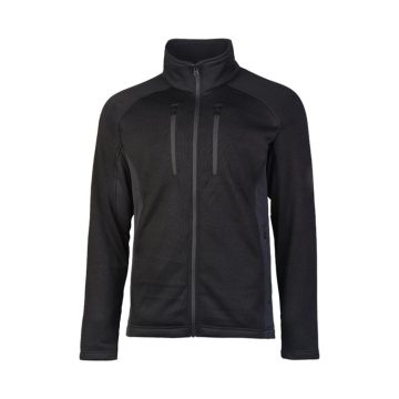   BLACK OUTDOOR COLD WEATHER STRUCTURE-FLEECE JACKET - téli vastag polár dzseki, fekete
