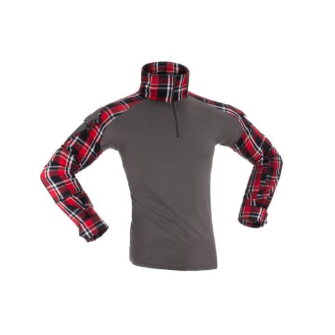 INVADER GEAR Flannel Combat Shirt - taktikai flanel ing - kockás - piros fekete
