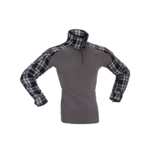 INVADER GEAR Flannel Combat Shirt - taktikai flanel ing - kockás - fekete