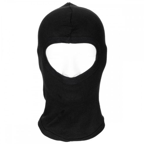 Balaclava, 1 hole, thin, black, 100 % Cotton - maszk fekete, barna, oliva, terepmintás, MFH