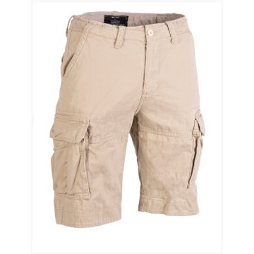   KHAKI VINTAGE SHORTS PREWASH - MIL-TEC, előmosott, klasszikus, hagyományos, bermuda, rövidnadrág,  homokszínű