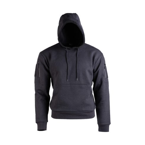 BLACK TACTICAL HOODIE - kapucnis pulóver