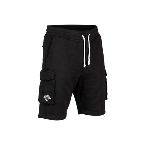 BLACK US COTTON SWEATSHORTS - melegítőnadrág, rövid, fekete, MIL-TEC