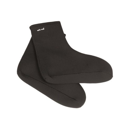 BLACK NEOPRENE BOOT SOCKS - MIL-TEC, csizmabélés, bakancs bélés, neoprén, fekete