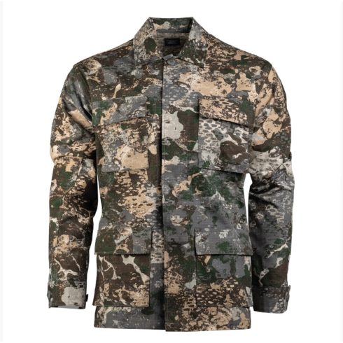 US WASP I Z1B R/S BDU FIELD JACKET - MIL-TEC, ripstop, zubbony, foliage/camo, terepszínű, szürke