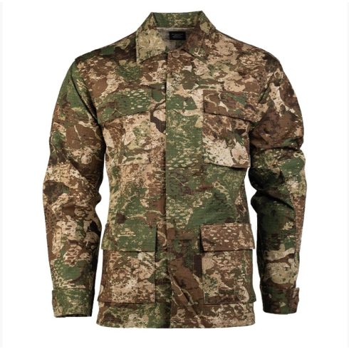 US WASP I Z2 R/S BDU FIELD JACKET - MIL-TEC, ripstop, zubbony, coyote/camo, terepszínű, barna