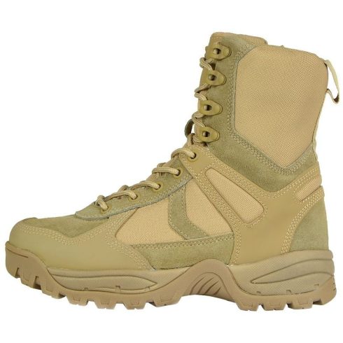 MIL-TEC 12822305 PATROL BOOTS ONE-ZIP Cipzáras Taktikai Bakancs - Coyote/Barna