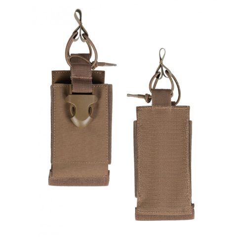 MIL-TEC Rádió pouch hátsó hurok tartóval - Barna