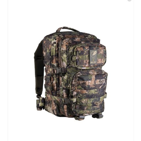 WASP I Z3A BACKPACK US ASSAULT LARGE - MIL-TEC, hátizsák, nagy, 36 l, cooyote/camo, terepszínű, zöld