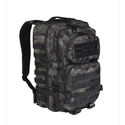 WASP I Z1B BACKPACK US ASSAULT LARGE - MIL-TEC, hátizsák, nagy, 36 l, dark camo, terepmintás, fekete