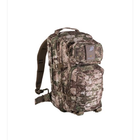 WASP I Z2 LASER CUT BACKPACK US ASSAULT SMALL - MIL-TEC, lézervágott, hátizsák, kicsi, 20 l, coyote/camo, terepszínű, barna