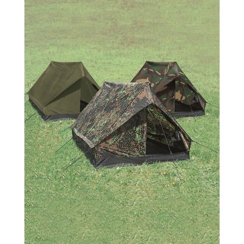 MIL-TEC 14206021 2-MEN TENT MINI PACK SUPER 2 személyes Taktikai Sátor - Flecktarn/Terepszínű