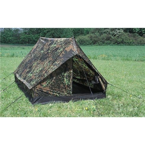 MIL-TEC 14206021 2-MEN TENT MINI PACK SUPER 2 személyes Taktikai Sátor - Flecktarn/Terepszínű