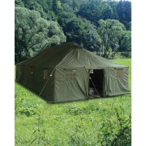 MIL-TEC 14224001 ARMY TENT POLYESTER Taktikai Rendezvénysátor (10 X 4,8 m) - Olive/Olivazöld