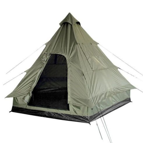 MIL-TEC 14227000 TENT PYRAMIDE TIPI 4 személyes Taktikai Sátor - Olive/Olivazöld