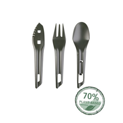  DARK GREY THE OCYS™ (OUTDOOR CUTLERY SET) WILDO® evőkészlet