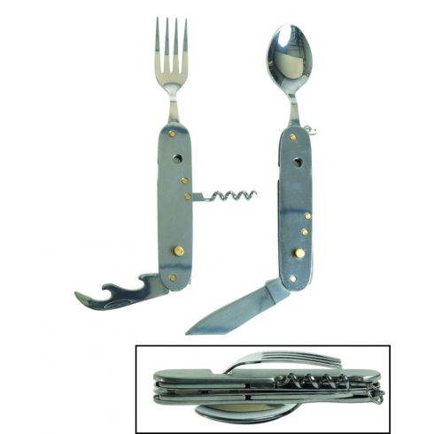 ′6IN1′ POCKET KNIFE SET - hordozható evőeszköz készlet