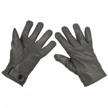 MFH BW Leather Gloves, grey bőrkesztyű