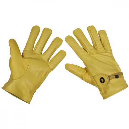 MFH Western Gloves, leather, beige