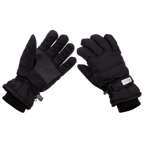 MFH Gloves, black, 3M™ Thinsulate™ Insulation - kesztyű