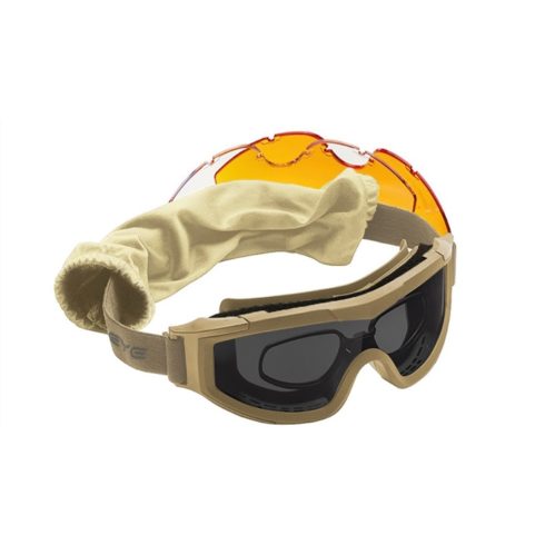 COYOTE SAFETY GOGGLES SWISS EYE® F-TAC - MIL-TEC, biztonsági szemüveg, coyote, barna