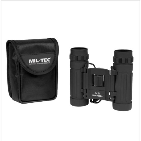 BLACK COLLAPSIBLE BINOCULAR 8X21 távcső