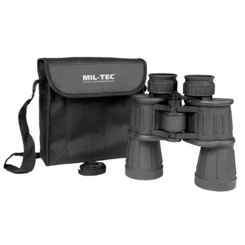 BLACK 7X50 RUBBER COATED BINOCULAR távcső